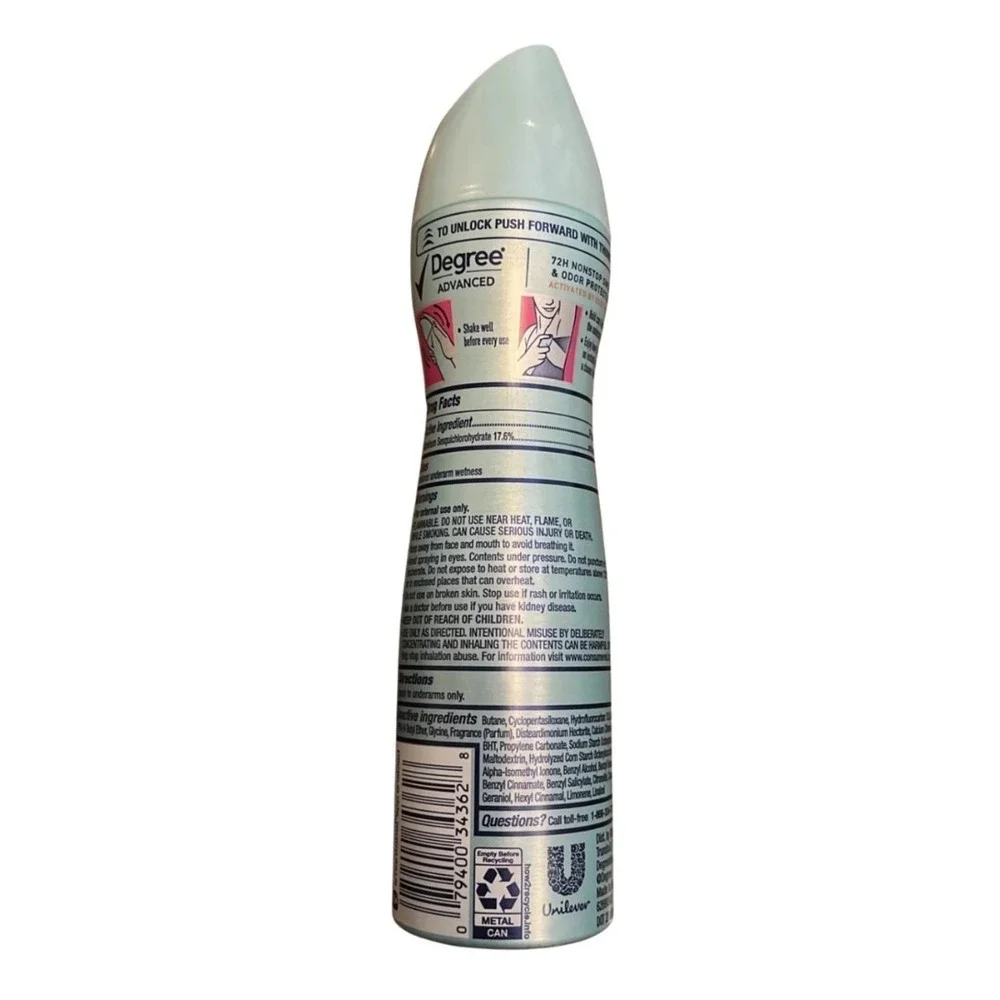 Degree Advanced 72H Sheer Powder Dry Spray Antiperspirant Deodorant Bin Deal